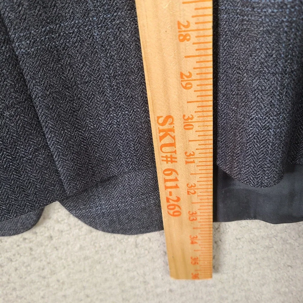 Vintage Calvin America‎ Jacket Mens 42R Gray Blue Plaid Blazer Wool Super 100s